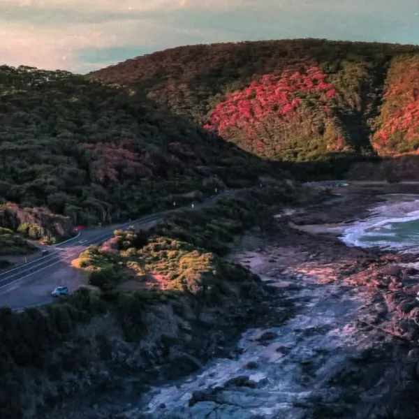 great ocean road sunset